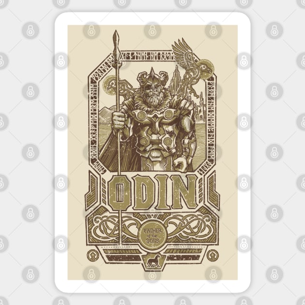 Odin: Father of the Gods Sticker by sketchboy01